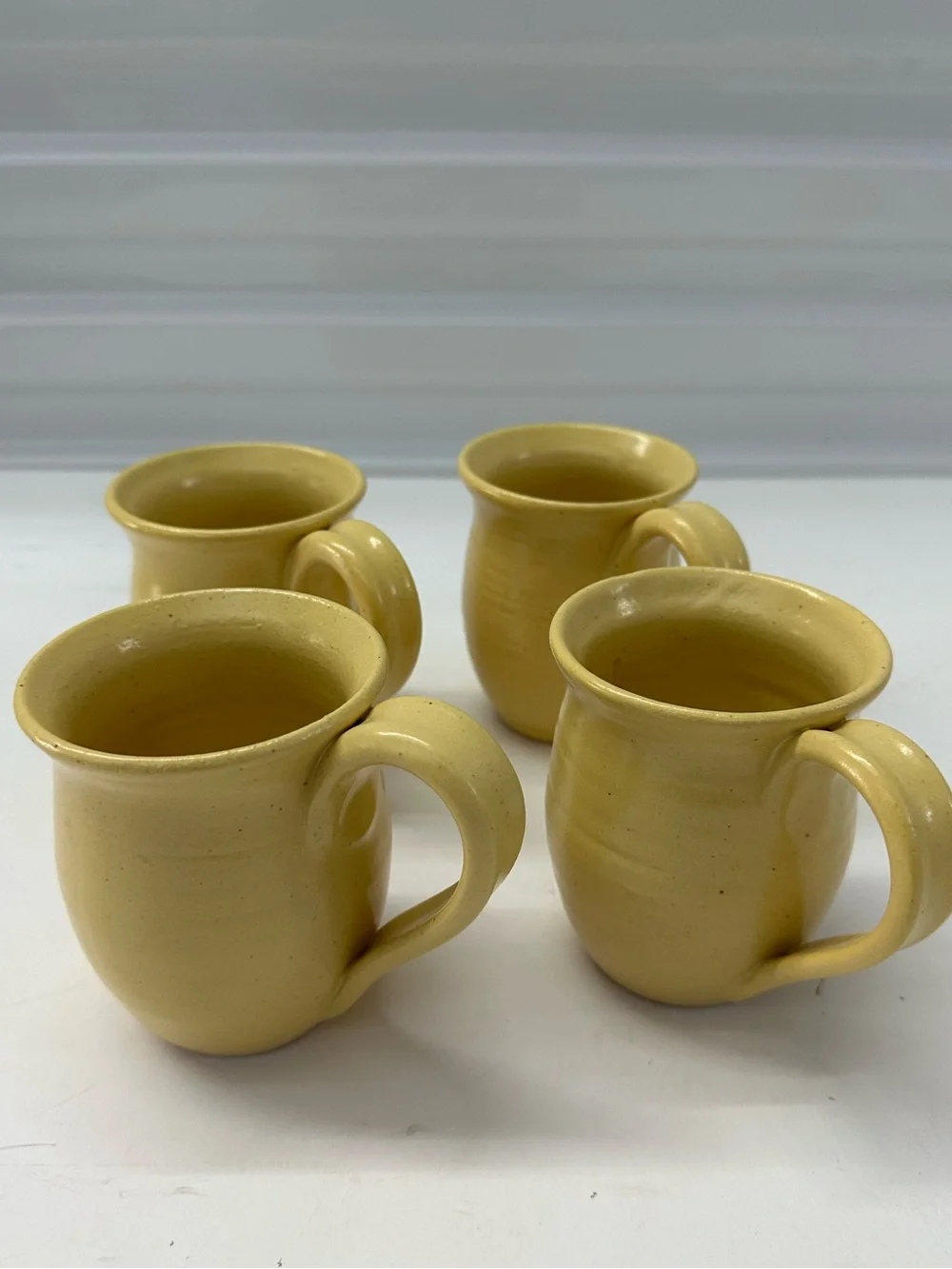 Cagle Road Pottery Butter Yellow Beverage Set - 6pcs